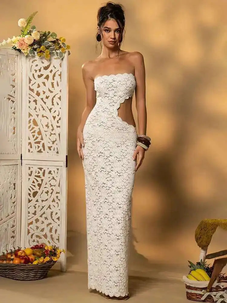 Sovera Elegant Lace Dress
